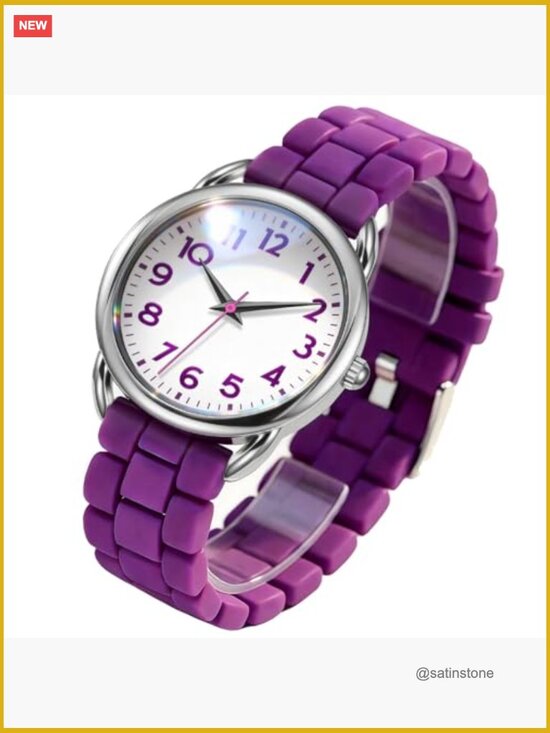 Big Face Easy Reader Silicone Strap Watch Water Proof main image 6